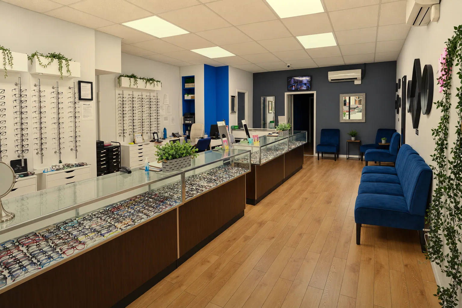 Inside Little Optics — frames on display